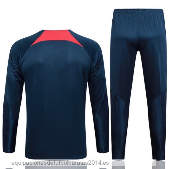 Nuevo Conjunto Completo Sudadera Entrenamiento Paris Saint Germain 23/24 Azul I Marino Rojo Baratas
